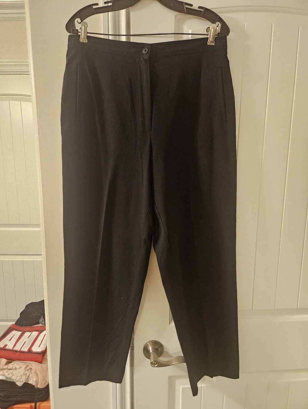 Dressbarn Black Women's Dress Pants - Straight Leg Size 12